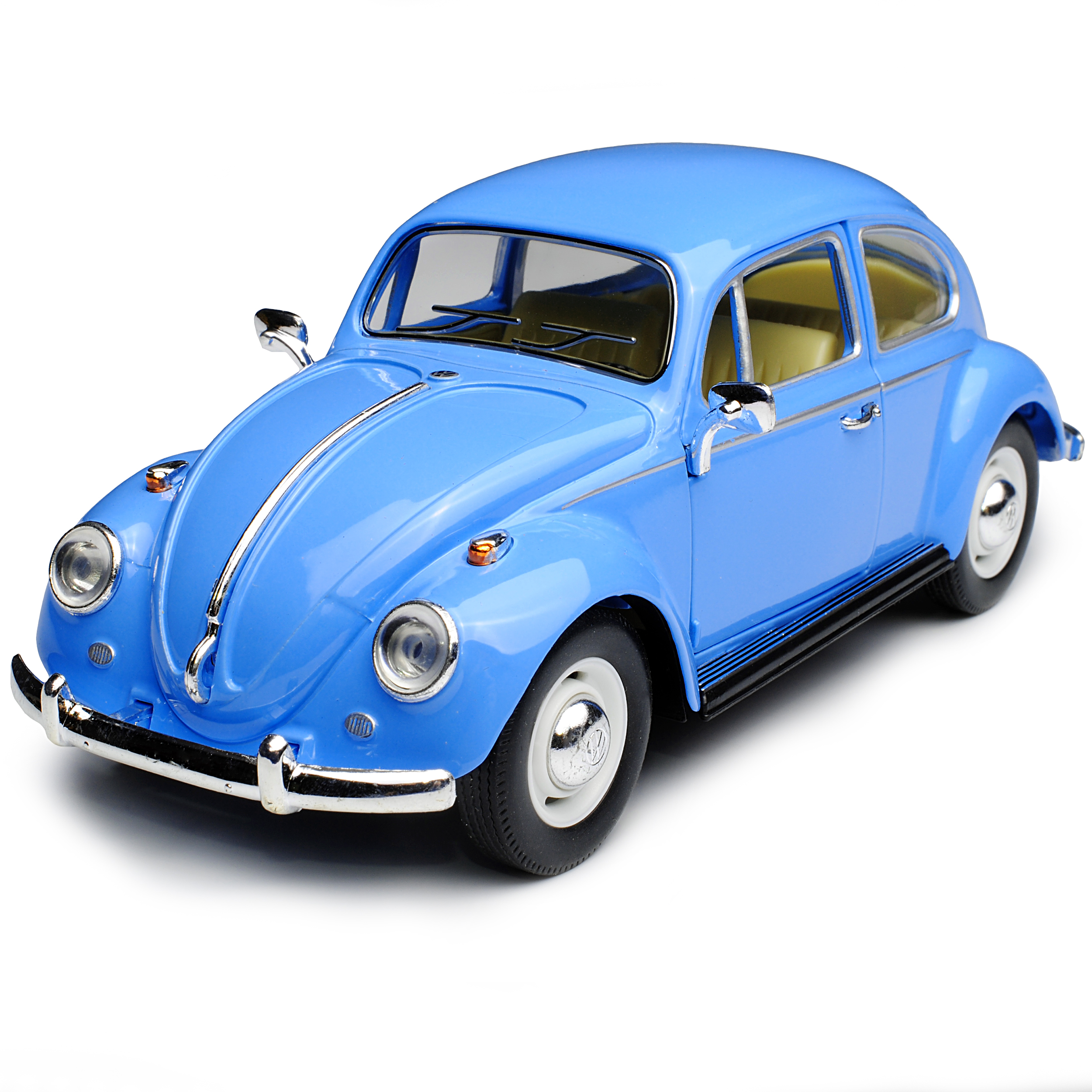 VW Volkswagen escarabajo Coupe Hell Blau 1938-2003 1//24 modelo de auto con o sin i...