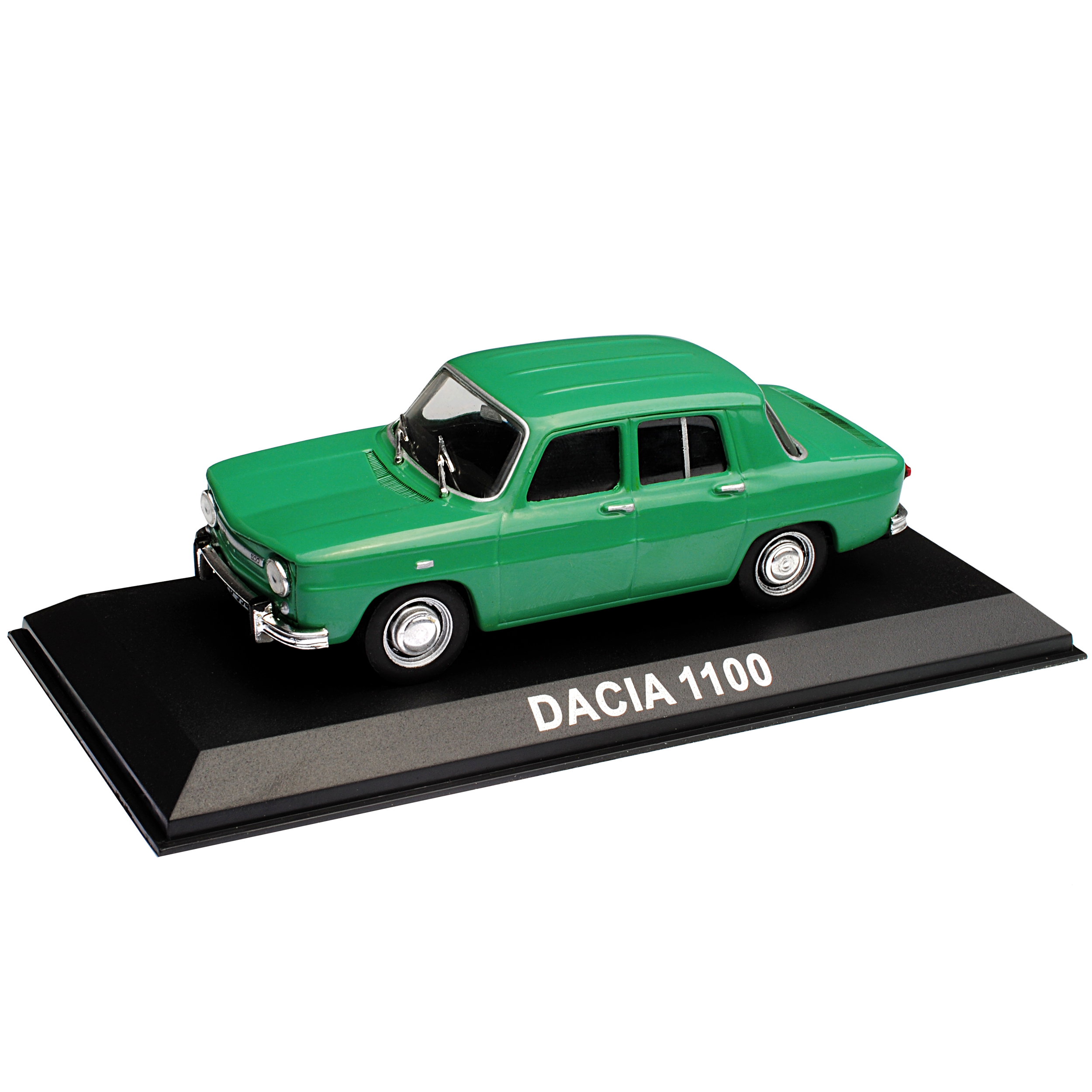 Dacia 1100 berline vert 1968-1971 identique RENAULT 8 avec socle 1/43 Modèle... 